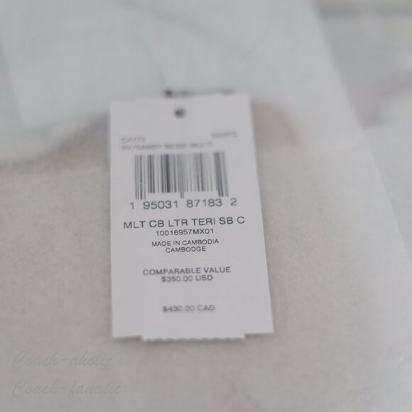 NWT Coach CA173 Teri Shoulder Bag In Colorblock Leather Crossbody Silver/Taupe - Picture 9 of 10